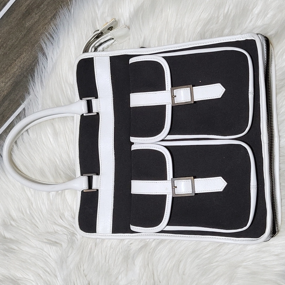 Jaeger black and white tote